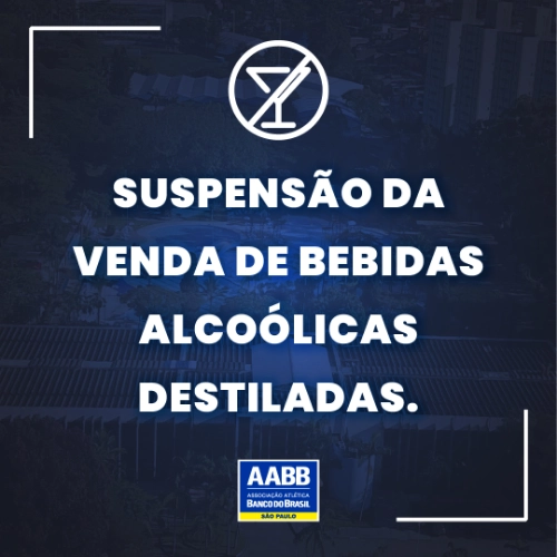Suspensão da venda de bebidas alcoólicas destiladas