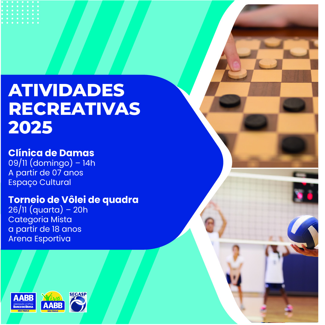 Atividades Recreativas do mês de novembro