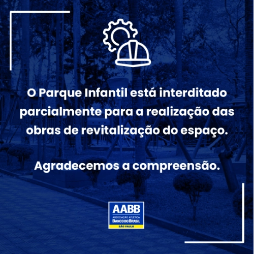 Interdição parcial do Parque Infantil