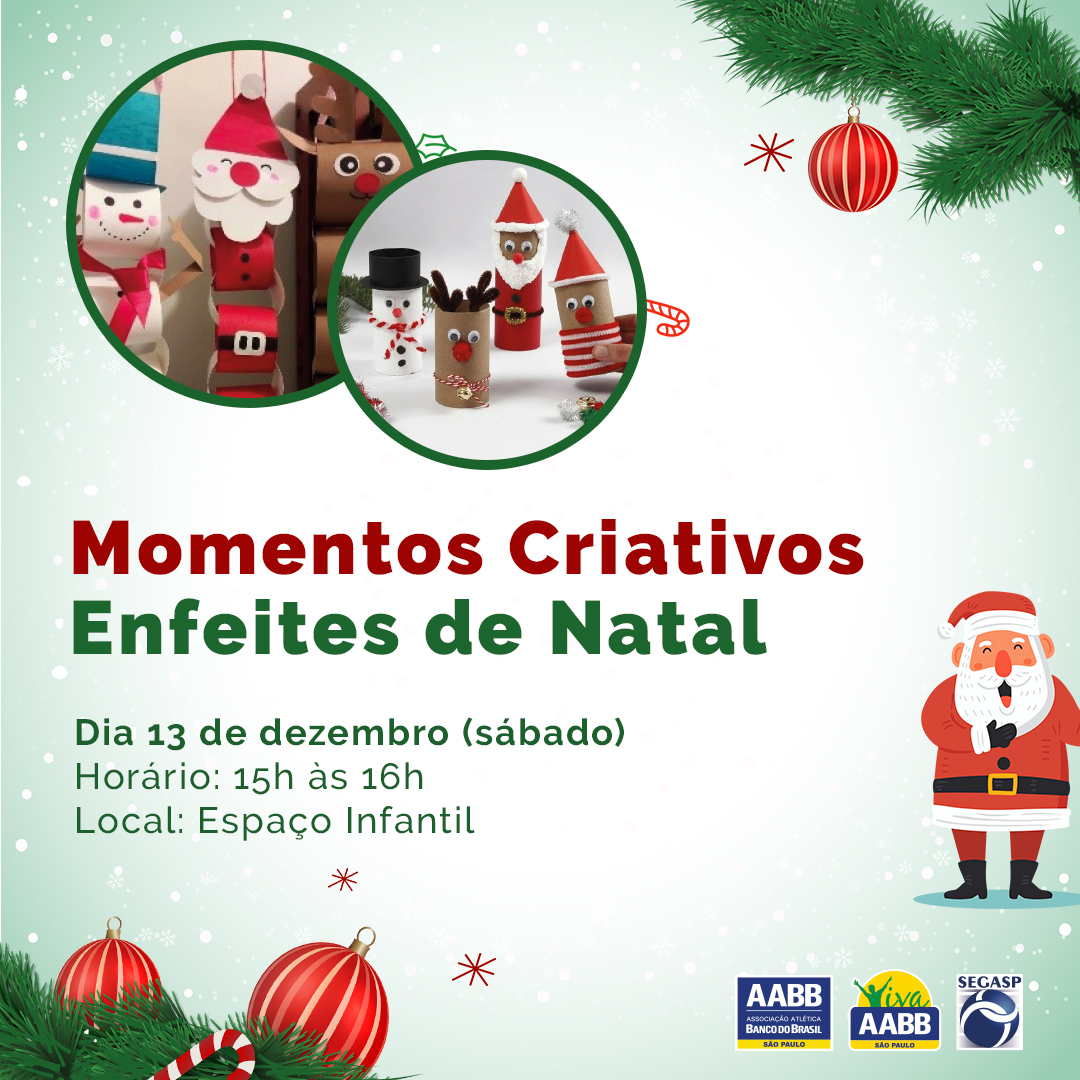 Momentos Criativos – Enfeites de Natal
