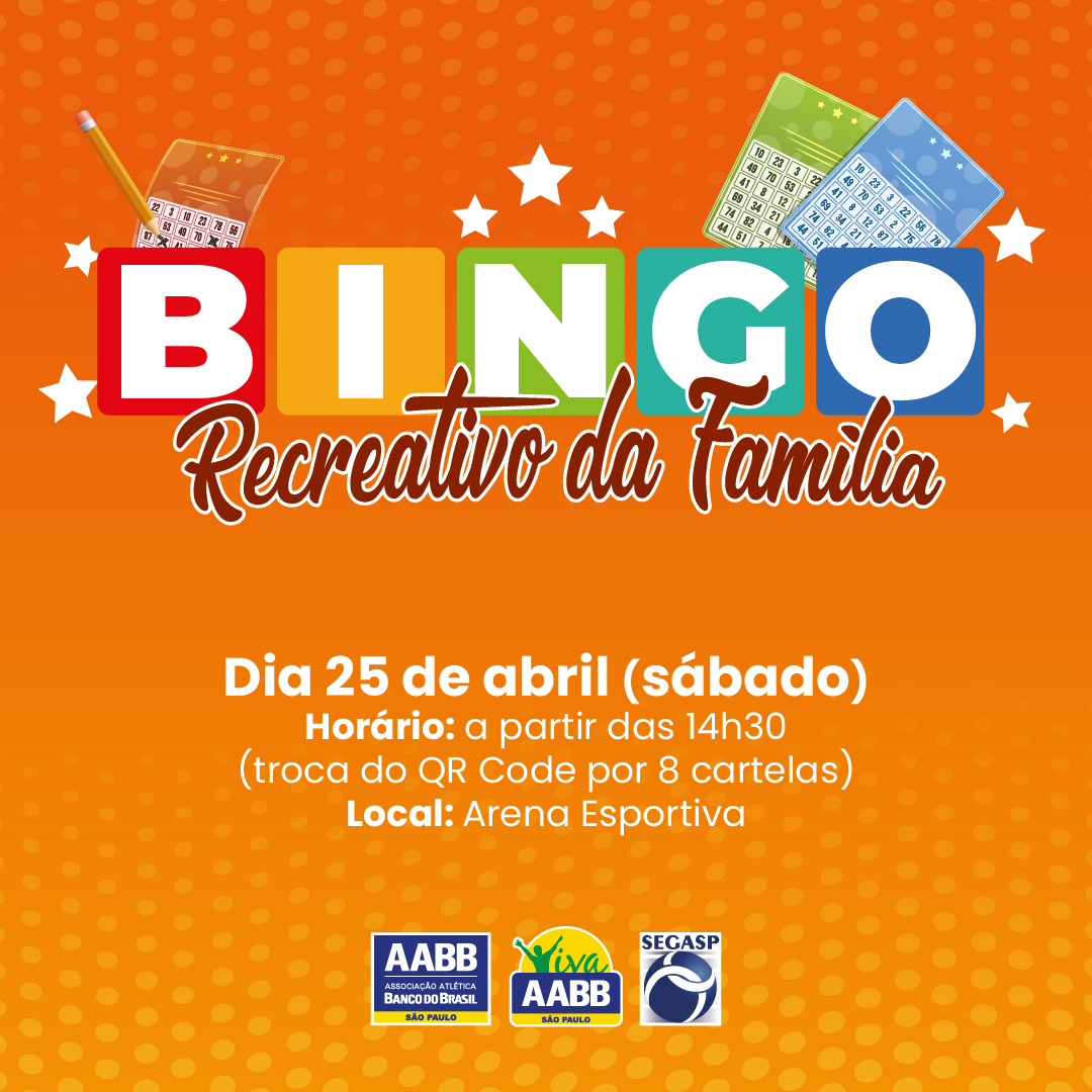🍀 Bingo Recreativo da Família