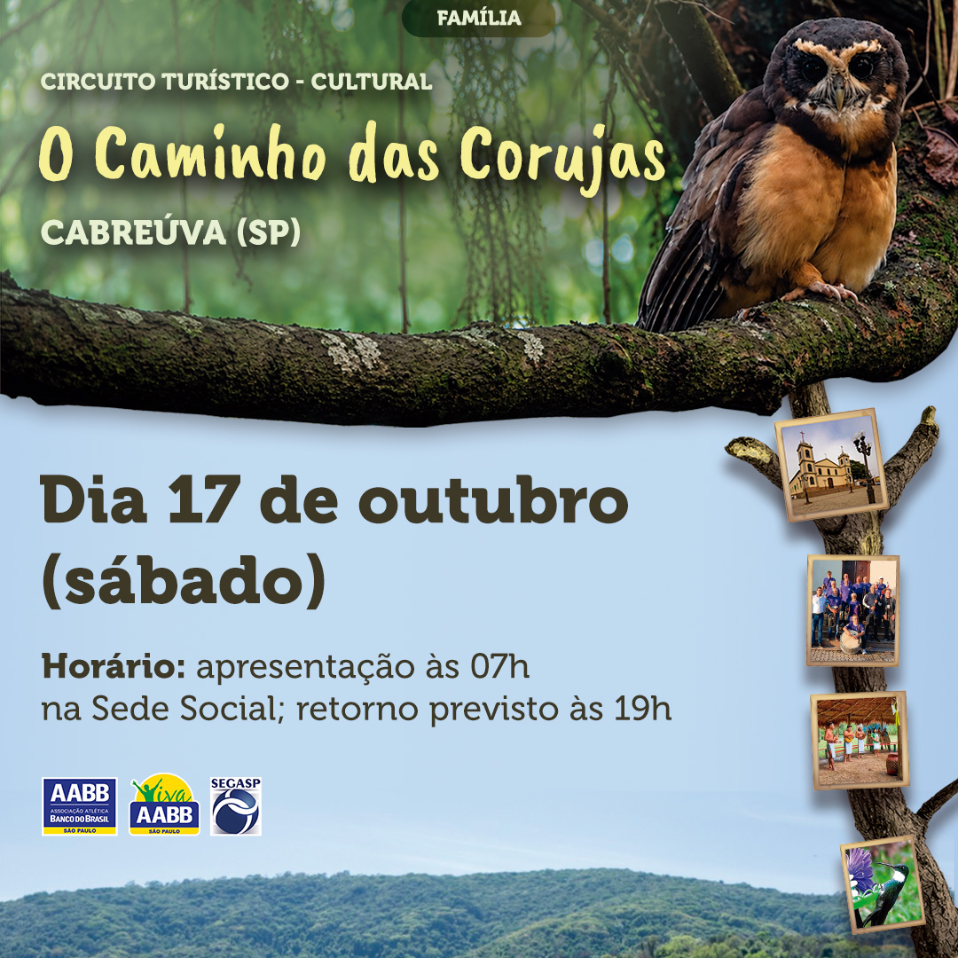 🦉 Circuito Turístico Cultural – O Caminho das Corujas – Cabreúva