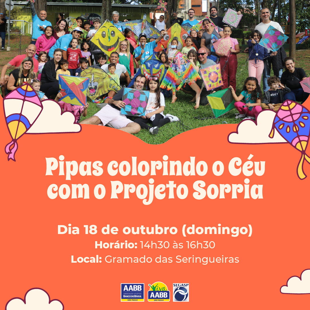 Pipas colorindo o Céu com o Projeto Sorria