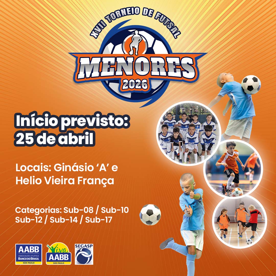 XVII Torneio de Futsal Menores 2026
