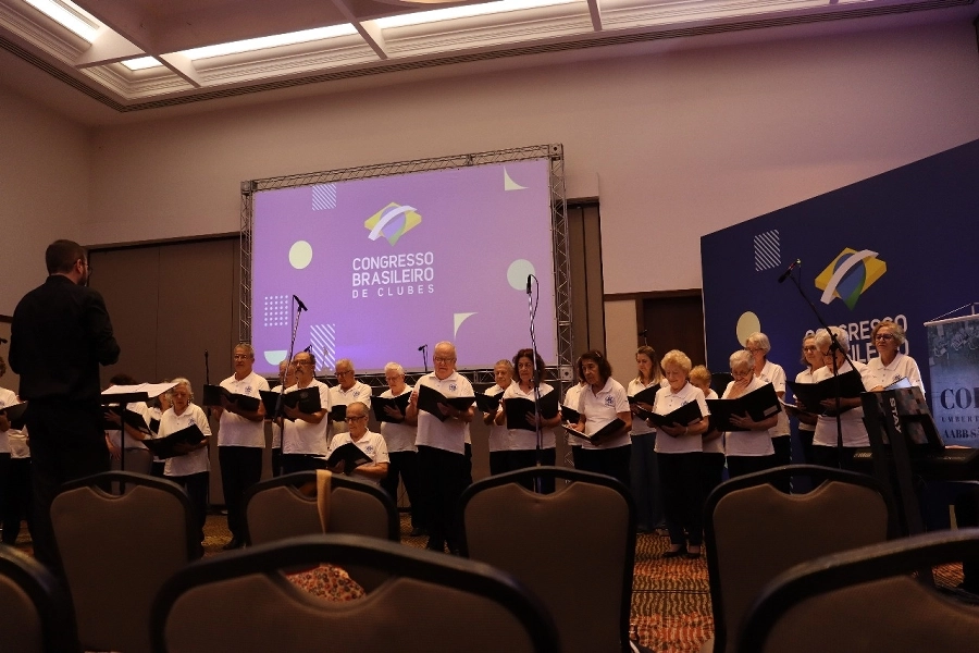 Apresentação do Coral Umberto Urban AABB-SP no Congresso Brasileiro de Clubes – 15/03/2025